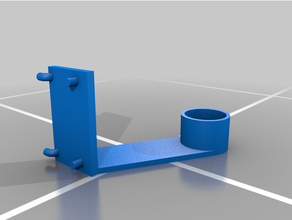 kağıt havlu Kulp destek duvar kontrol metal pegboard 3d print model - Mito3D