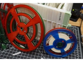 smd parts reel - 9mm industry standard design 120mm electronics pick place spool 3d print model - Mito3D