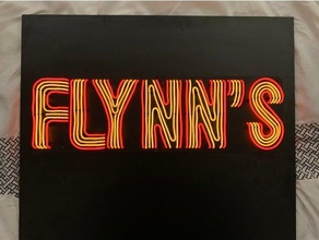 flynn's arcade faux neon el wire sign tron electroluminescent electronics flynns 3d print model - Mito3D