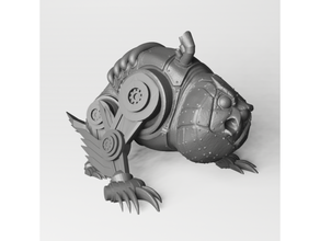 Owlbear mech creatura buio dnd miniatura meccanico metallo mostro robot 3d print model - Mito3D