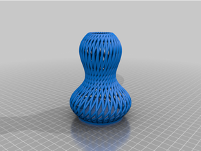 small flower base mimicking wicker fibers 3d print model - Mito3D