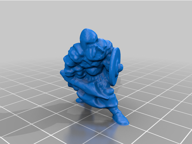 eldgrim vichingo campione heroscape 3D print model - Mito3D