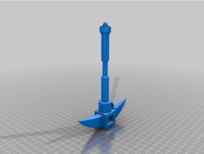 power pickaxe pen axe bic 3d print model - Mito3D