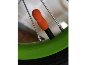 asparagus tiki valve stem cover bicycle statue cap 3d print model - Mito3D