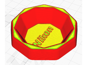 nikon mount body cap 3d print model - Mito3D