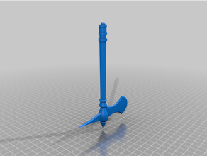 battle axe pen bic 3d print model - Mito3D