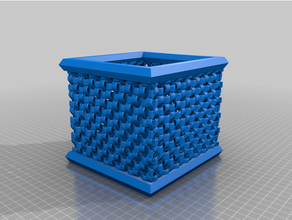 weaved box flecht 3d print model - Mito3D