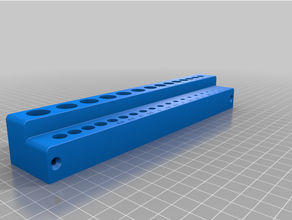 drill bit holder wall mount 3d print model - Mito3D