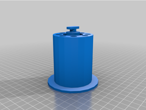 Cajado 57mm filamento tambor centre v3 3d print model - Mito3D