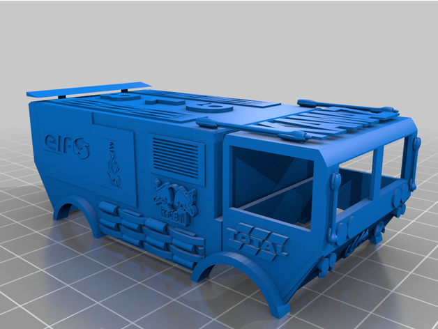 Dakar caminhão Kamaz 3D print model - Mito3D