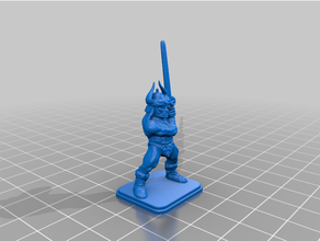 Heldenquest Barbar Helm großartig Schwert 3d print model - Mito3D