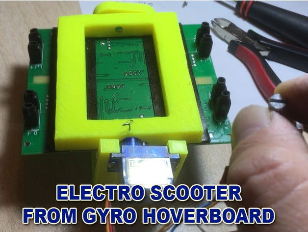 electro lambreta giroscópio hoverboard faça elétrico eletrônicos 3D print model - Mito3D