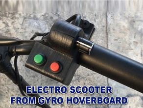 diy electro scooter electric transport escooter gyro hoverboard 3d print model - Mito3D