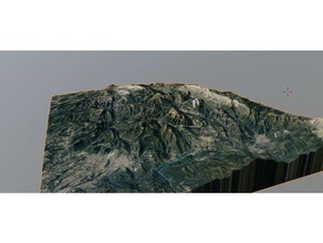 cafajeste 3d mapa pedraforca Catalunha Varredura catalão Google Alto poli resolução montanhas nasa satélite Espanha topografia 3d print model - Mito3D