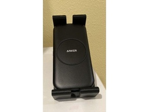 two position ficar pé anker powerwave base almofada fio carregador Iphone phone 3d print model - Mito3D