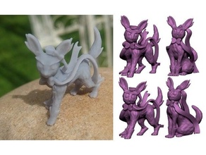 sylveon fairycat cat creature dnd dungeons dragons monster pathfinder pokemon tabletop 3d print model - Mito3D