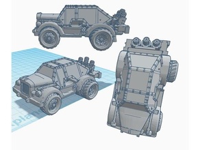 40k pkw - small civilian transport warhammer 3d print model - Mito3D