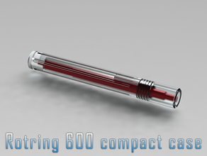 Rotring 600 kompakt durum kılıf Kulp destek 3d print model - Mito3D