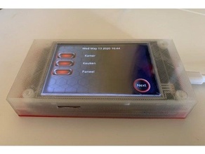 nextion 35 inch case esp8266 d1 mini display wemos 3d print model - Mito3D