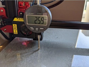 cr-10s pro v2 dial guage holder bed leveling cr-10 3d print model - Mito3D
