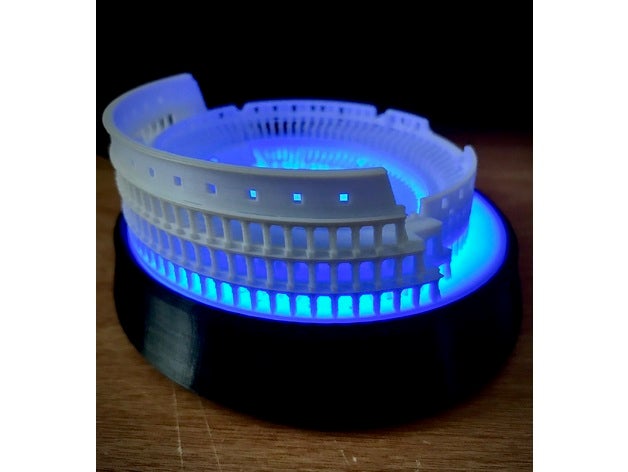 coliseo base 3D print model - Mito3D