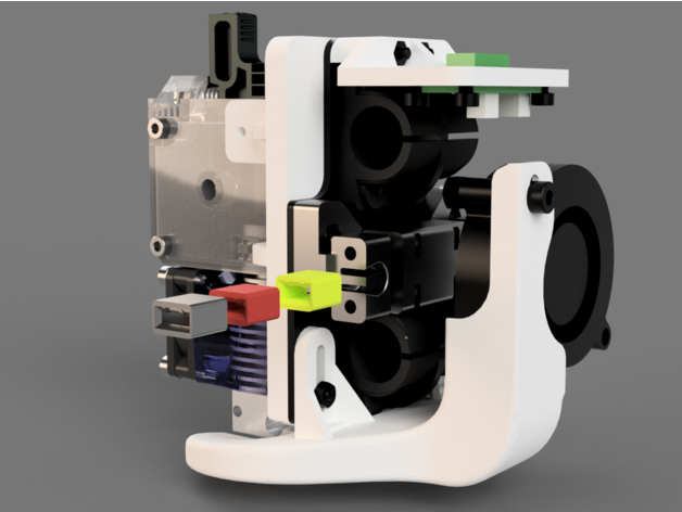 anycubic mega direct titan extruder 3dprintable 3d printer printing 40mm fan active cooling ai3m i3 mega-s axial belt clip holder tensioner bowden clamp hotend mount tube carrier duct custom customized customizer direct-drive drive e3d e3d-titan e3dv5 e3dv6 v5 v6 volcano funny gt2 modification noctua nozzle radial radialcooler russia russian vulcan 3D print model - Mito3D