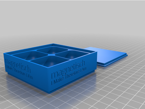 scatola mag 2x2 personalizzato 3d print model - Mito3D