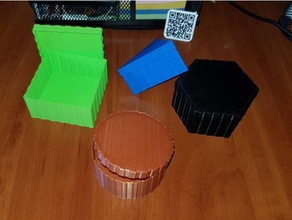 Kutu Ayarlamak maliyet konteyner ekonomik ofis organizasyon organizatör 3d print model - Mito3D