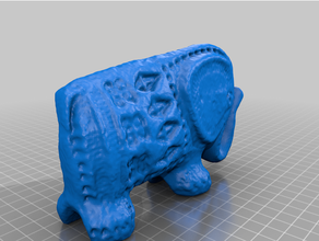 tribal l'éléphant art sculpture 3d print model - Mito3D