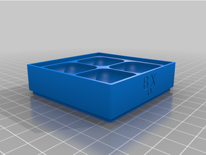 personalizado magnético tornillo bandeja caja Opcional tapa 3d print model - Mito3D