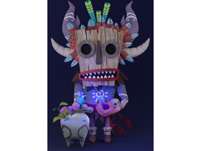 shaman figure voodoo 3d print model - Mito3D