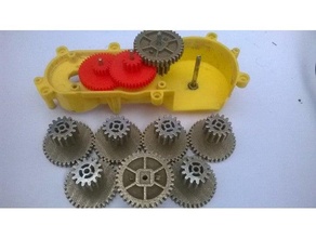 nerf stampede gears 3d print model - Mito3D