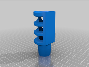 nerf pesado bozal freno alboroto 3d print model - Mito3D