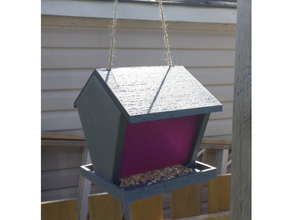 basic bird feeder birdfeeder birds 3d print model - Mito3D