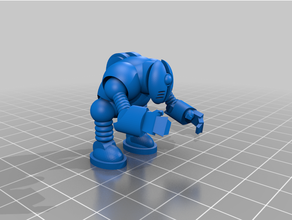 büyük durgun robot droid hamur bilimkurgu savaş oyunları 3d print model - Mito3D