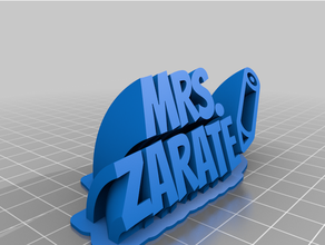 Sigra zarate personalizzato 3d print model - Mito3D
