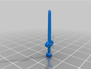 heroquest long sword 3d print model - Mito3D
