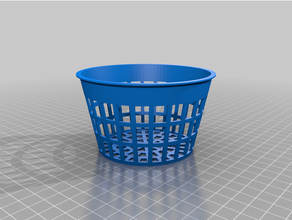 customized parametric net pot cup hydroponics aeroponics fogponics 3d print model - Mito3D
