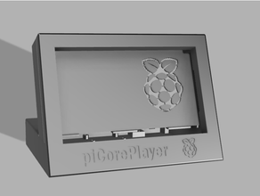 picoreplayer caso funda 7'' pantalla táctil squeezelita 3d print model - Mito3D