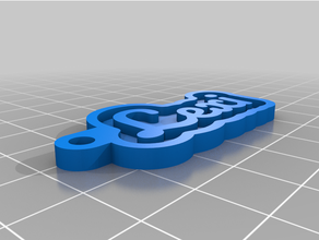lexi keychainmy customized key chain personal 3d print model - Mito3D