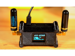 n5boc dúplex caso funda oled monitor radio amateur aficionado dstar hotspot 3d print model - Mito3D