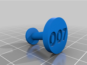 007 cufflinks cufflink dress-up fancy dress james bond 3d print model - Mito3D