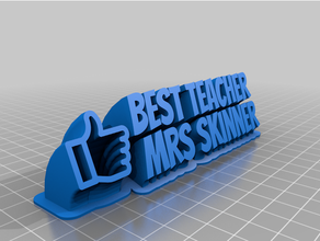 skinner customized 3d print model - Mito3D