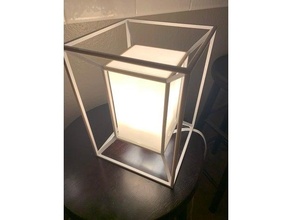 tesséract lampe fusion 360 hypercube lumière 3d print model - Mito3D