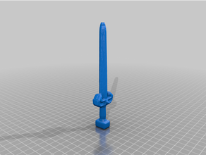 uzun kılıç dolma kalem bic 3d print model - Mito3D