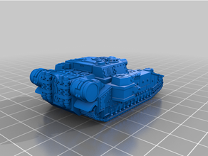 tiny biggest tank mobile howitzer 3d print model - Mito3D