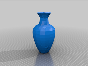 Facile polygone vase 3d print model - Mito3D