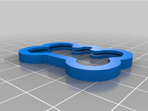 dog tag borders flexible tpu 3d print model - Mito3D