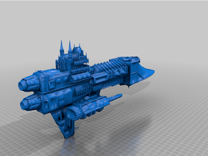 flota batalla gótico espacio marina tormenta fuego 40k bfg martillo guerra 3d print model - Mito3D