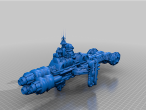 frota batalha gótico espaço marinho Gládio ver2 40k bfg martelo guerra 3d print model - Mito3D